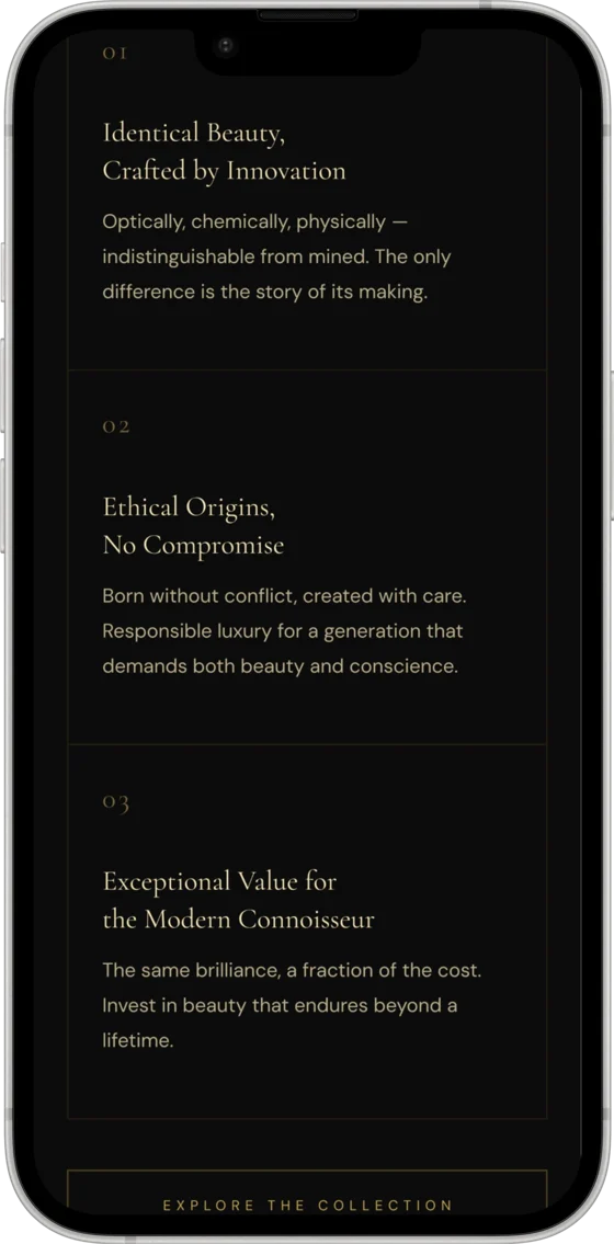 Lumière mobile brand values